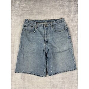 Vtg Polo Jeans Co Ralph Lauren Shorts Mens 34 Blue Denim Baggy Relaxed Jorts Y2K